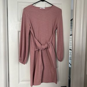 Size 8 sweater tie front dress